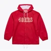 Coaches San Francisco 49ers Scarlet Windbreaker Hooded Jacket