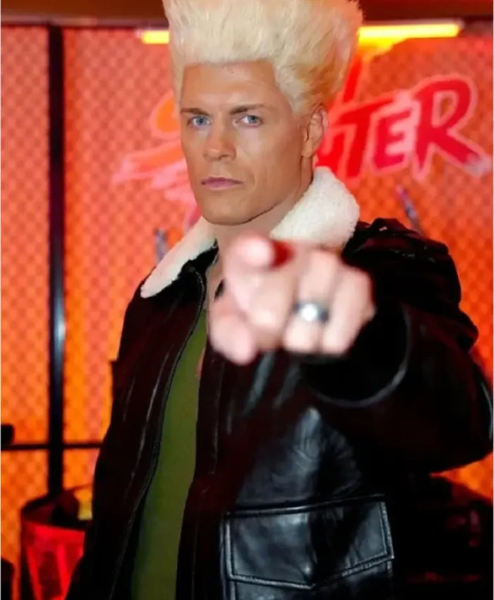 Cody Rhodes Street Fighter Black Leather Jacket For Sale