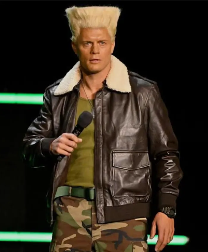 Cody Rhodes Street Fighter Black Leather Jacket