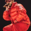 Colombia Ryan Castro Red Puffer Jacket Side