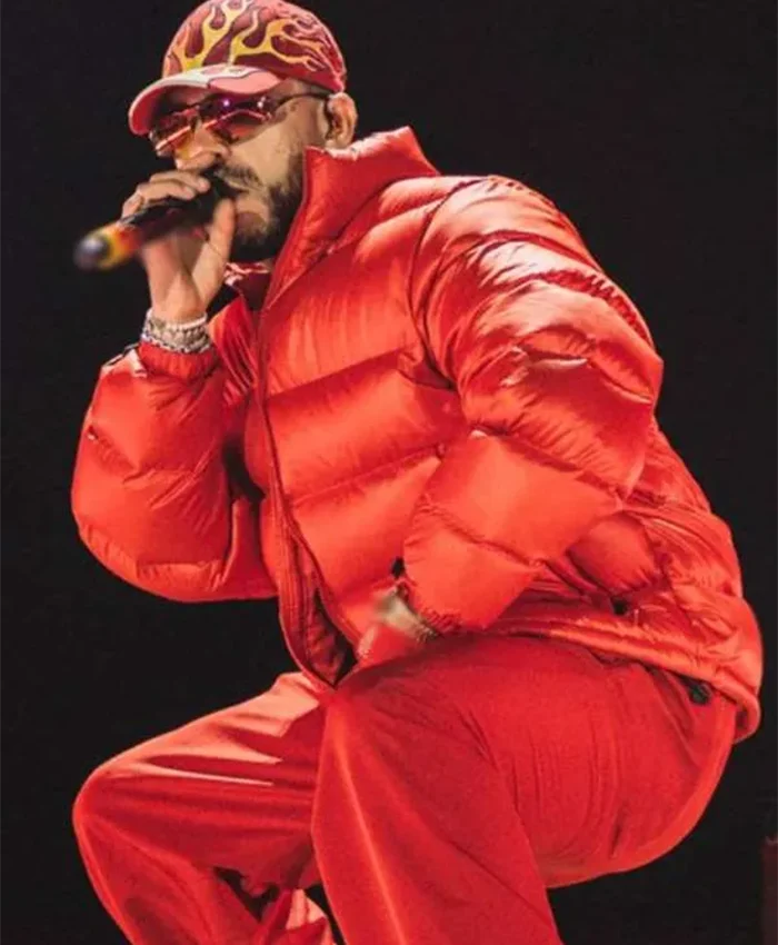 Colombia Ryan Castro Red Puffer Jacket Side