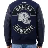 Dallas Cowboys Born For Sport Navy Varsity Jacket Back