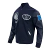 Dallas Cowboys Born For Sport Navy Varsity Jacket Side
