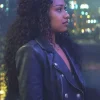 Daredevil Born Again S02 Genneya Walton Leather Jacket For Sale