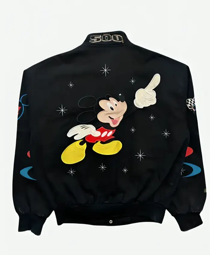 Daytona 500 NASCAR Mickey Mouse Jacket Black Back