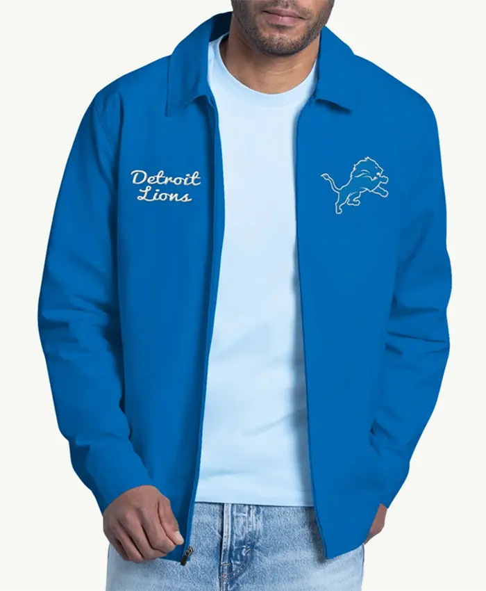 Detroit Lions Franchise Blue Full Zip Jacket
