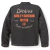 Dickies x H-D Quilted Lined Eisenhower Jacket Black Back