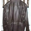 Dodge Connelly Leatherheads Brown Leather Jacket Back