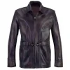 Dodge Connelly Leatherheads Brown Leather Jacket For Sale
