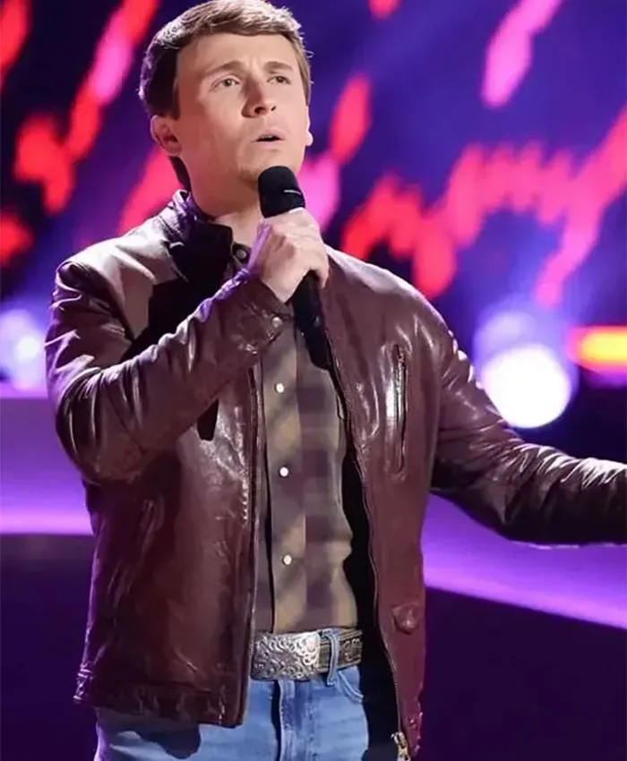 Dylan Carter The Voice S24 Leather Jacket