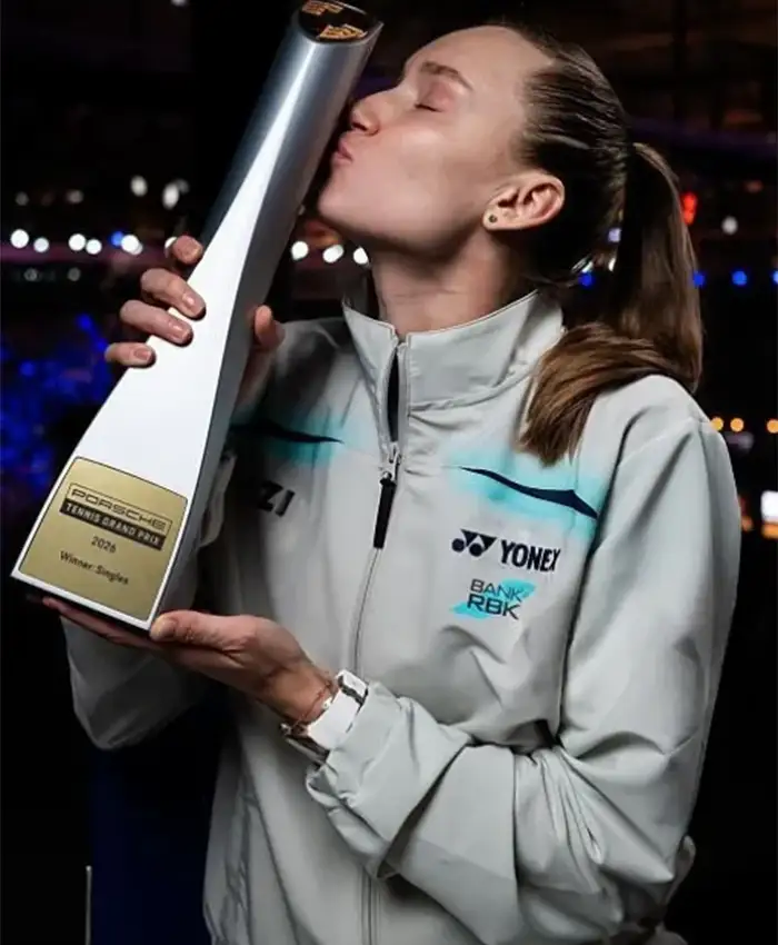 Elena Rybakina Porsche Tennis Grand Prix 2026 Track Jacket Front