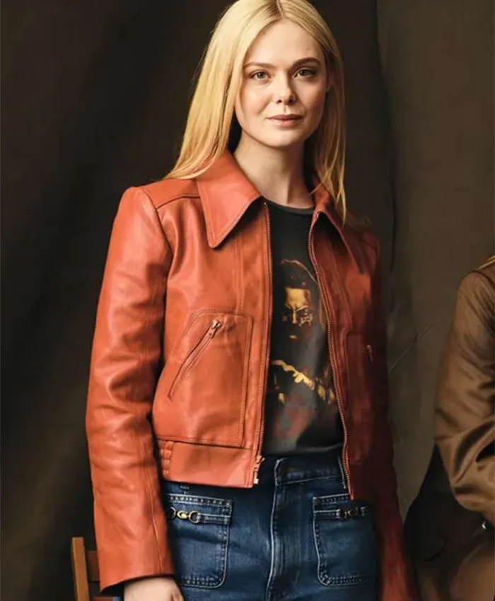 Elle Fanning Margo’s Got Money Troubles Leather Jacket