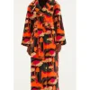 Elsbeth S03 Carrie Preston Mushrooms Fleece Coat Front