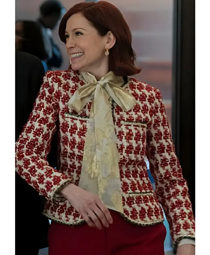 Elsbeth S03 Carrie Preston Red Tweed Jacket
