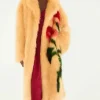 Elsbeth Tascioni Elsbeth S03 Yellow Flower Fur Coat For Sale