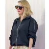 Emma Roberts 9th Revolve Festival Black Jacket For Sale