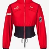 F1 Red Cropped Track Jacket