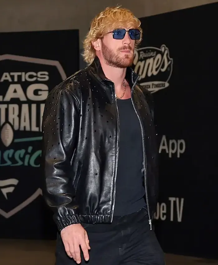 Fanatics Flag Football Logan Paul Leather Jacket