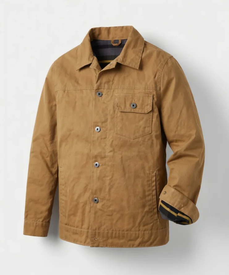 Flint And Tinder Waxed Tan Brown Jacketsite