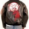 Fly Geenius x Vanson Black Tokyo Bomber Jacket Back