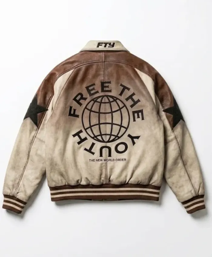 Free The Youth Signature Bomber Jacket Back