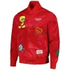 Freeze Max Looney Tunes Red Positive Energy Satin Jacket Front