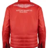 GB Hackett Formula 1 Aston Martin Red Racing Jacket for Sale
