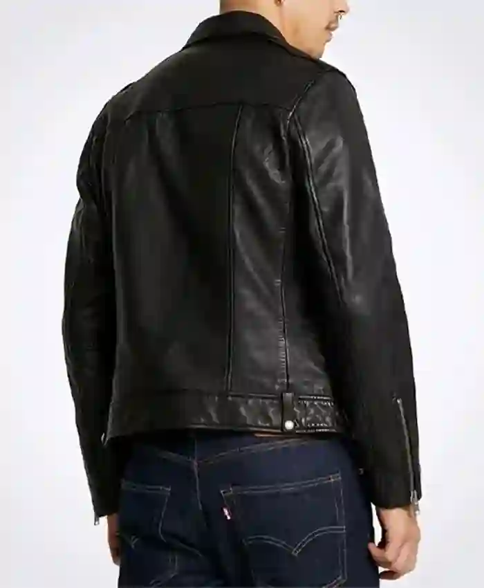 Geek Girl Liam Woodrum Leather Jacket Back