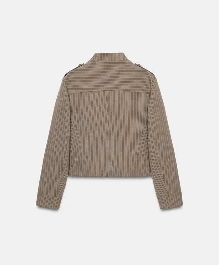 General Hospital Kristina Corinthos-Davis Striped Jacket Back