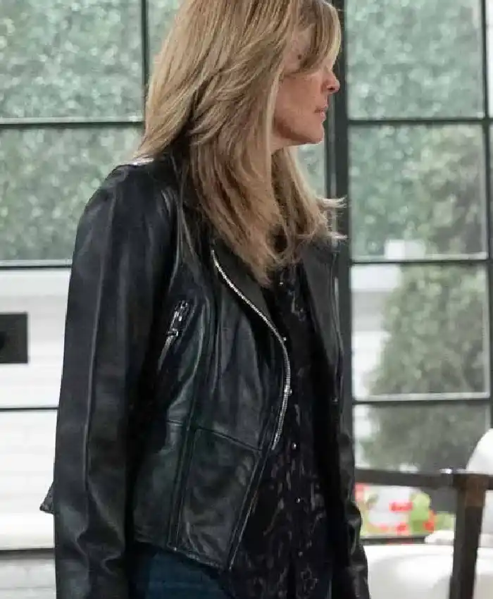 General Hospital Laura Wright Black Leather Jacket