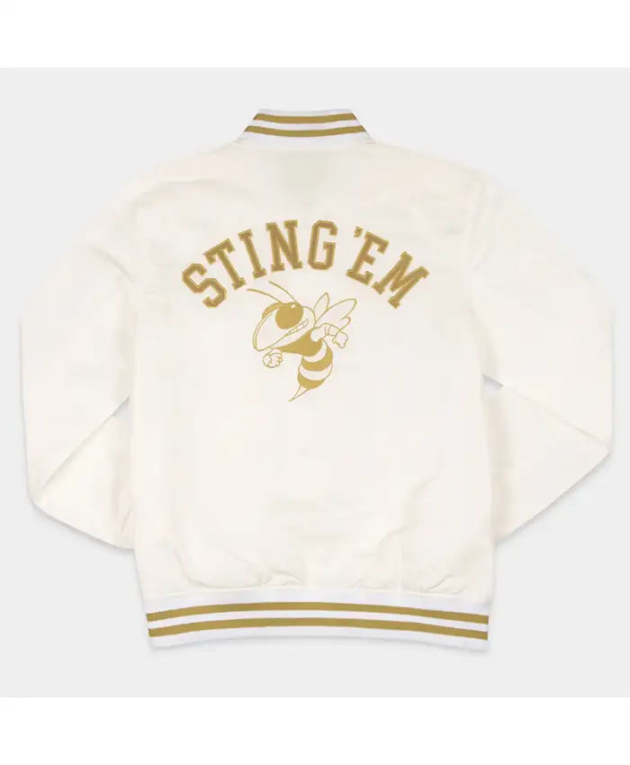 Georgia Tech Whiteout Bomber Jacket For Sale