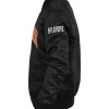Giorgio Armani x Kith New York Knicks Black Satin Jacket Left