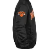 Giorgio Armani x Kith New York Knicks Black Satin Jacket Right