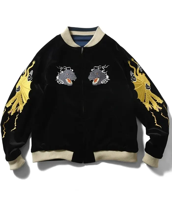 Godzilla Monster Edition Homegame Bomber Jacket