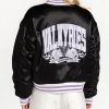 Golden State Valkyries Black Satin Bomber Jacket For Sale
