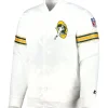 Green Bay Packers Power Forward Satin Varsity Jacket