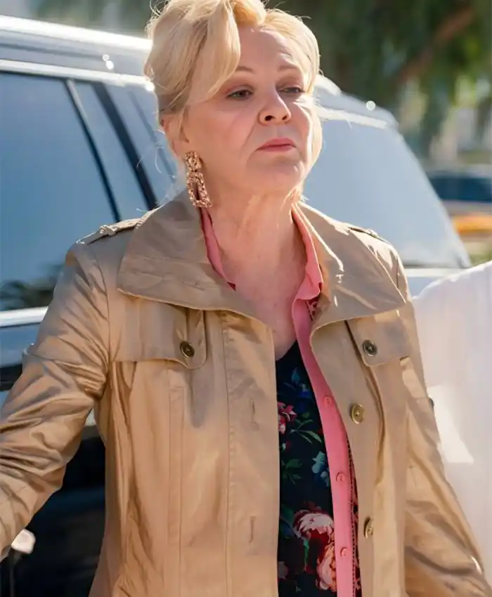 Hacks S05 Jean Smart Golden Trench Coat