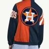 Houston Astros Heritage Navy and Orange Track Jacket Back