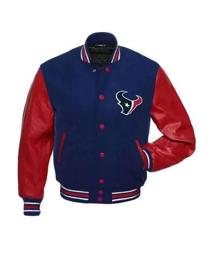Houston Texans Letterman Bomber Jacket