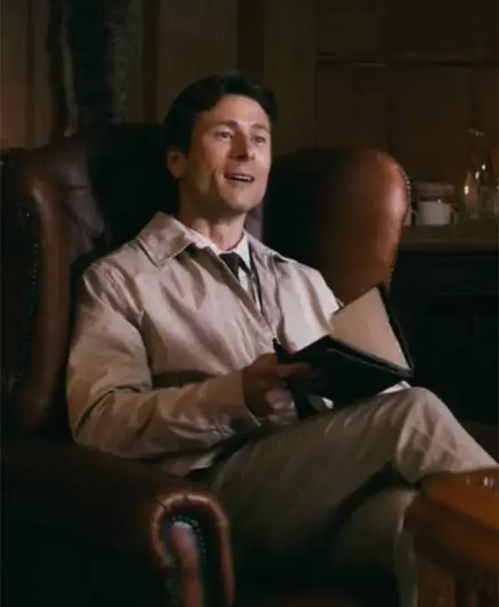 How to Make a Killing Glen Powell Beige Jacket For Sale