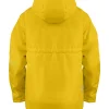 Hunter Lightweight Yellow Rain Jacket Back