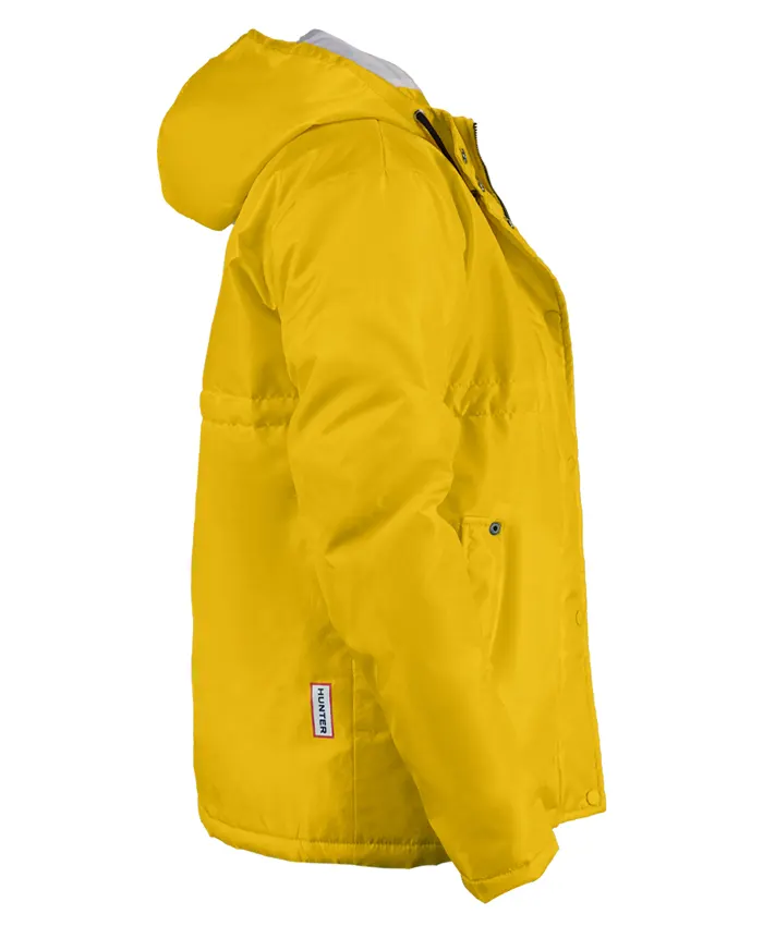 Hunter Lightweight Yellow Rain Jacket Right