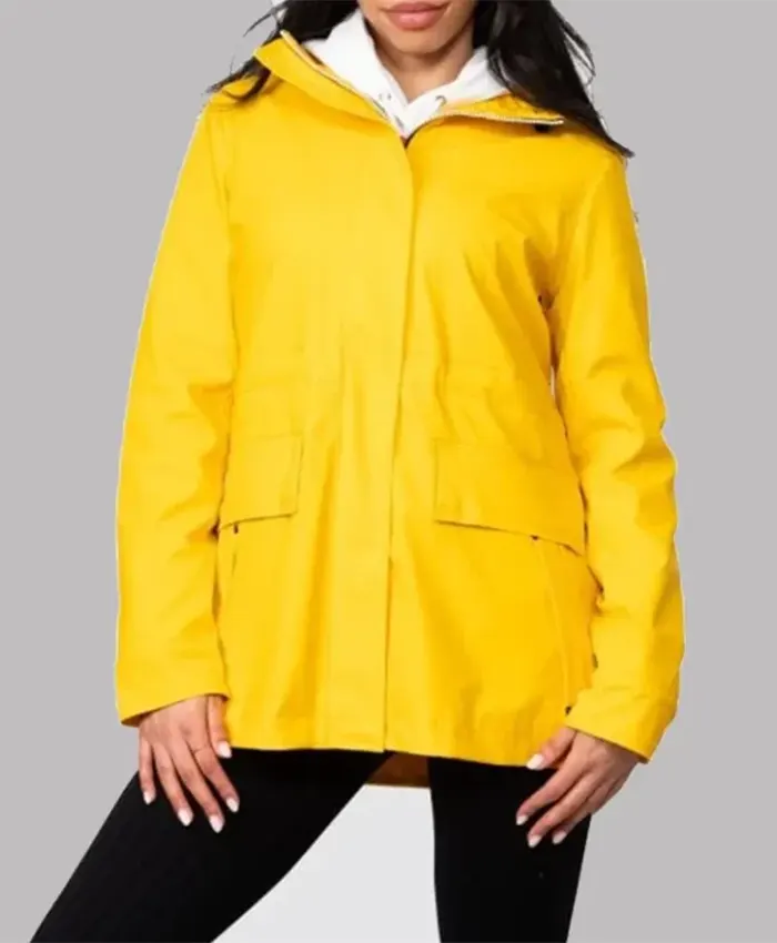 Hunter Lightweight Yellow Rain Jacket
