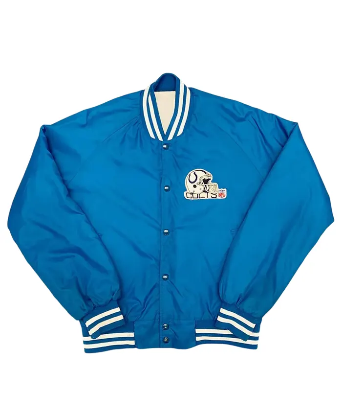 Indianapolis Colts 1990s Royal Bomber Jacket