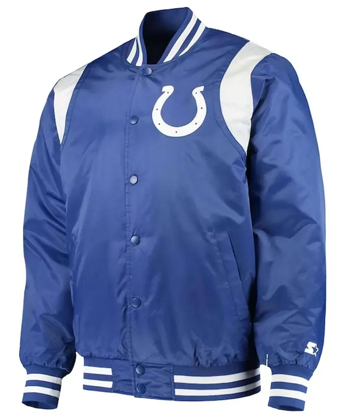 Indianapolis Colts Prime Time Royal and White Jacket