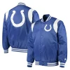 Indianapolis Colts Prime Time Royal and White Satin Jacket For Sale
