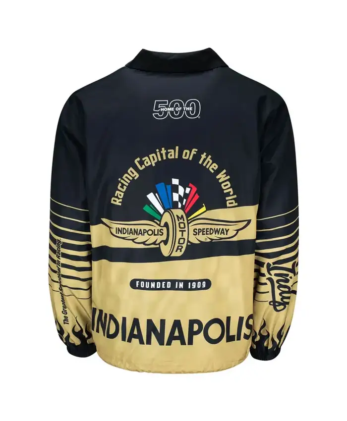 Indianapolis Motor Speedway Wing Wheel Flag Jacket For Sale