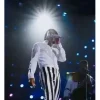 Michael embroidered white jacket inspired by Jaafar Jackson