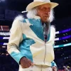 Jimmy Goldstein Clippers VS Lakers Leather Jacket Front