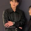 Jung Kook Watch Event 2026 Leather Jacket For Sale
